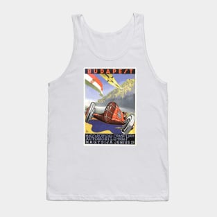 Hungarian Grand Prix, Budapest 1936: Vintage Poster Design Tank Top